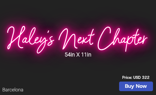 CUSTOM NEON SIGN FOR Chelseamerz21