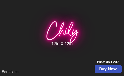 CUSTOM NEON SIGN FOR Chilymariner