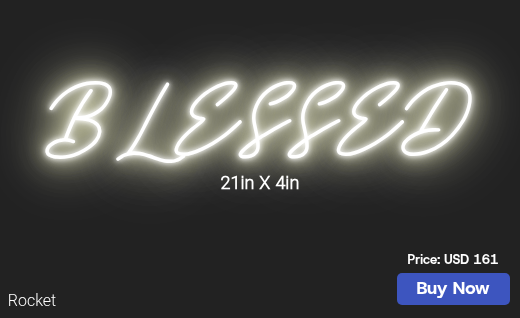 CUSTOM NEON SIGN FOR James E1324