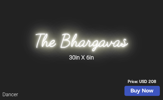 CUSTOM NEON SIGN FOR Nix5740