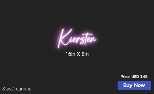 CUSTOM NEON SIGN FOR Rtanner1