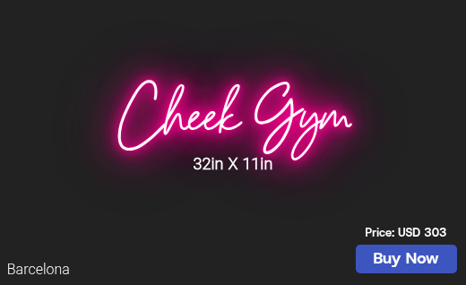 CUSTOM NEON SIGN FOR Steph Cheek