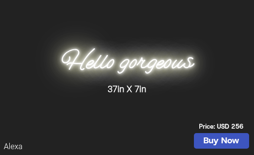 CUSTOM NEON SIGN FOR Hairdooer