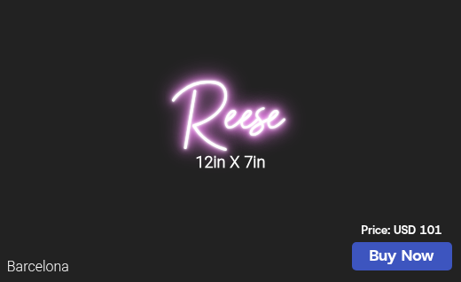 CUSTOM NEON SIGN FOR Mranallo102