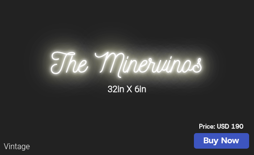 CUSTOM NEON SIGN FOR Cminervino1017
