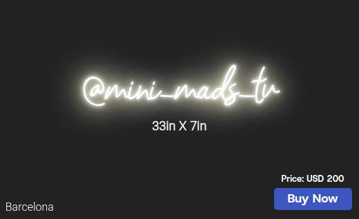 CUSTOM NEON SIGN FOR Jdjmadison
