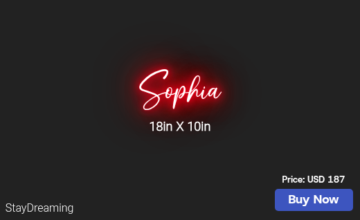 CUSTOM NEON SIGN FOR Cdurfee96