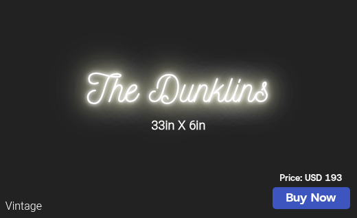 CUSTOM NEON SIGN FOR Ndunklin