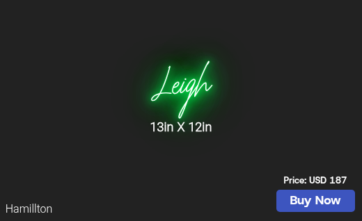 CUSTOM NEON SIGN FOR Deadleighwoman