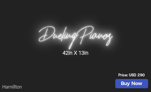 CUSTOM NEON SIGN FOR Bbduelingpianos