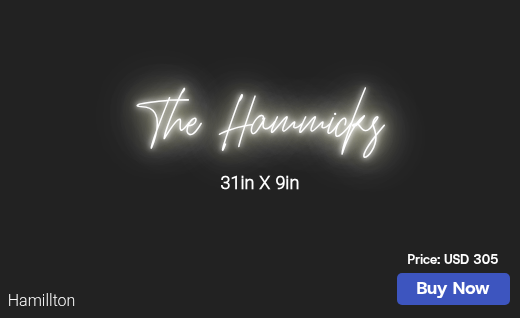 CUSTOM NEON SIGN FOR Ghammick96