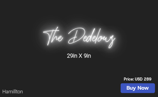 CUSTOM NEON SIGN FOR Sdedelow