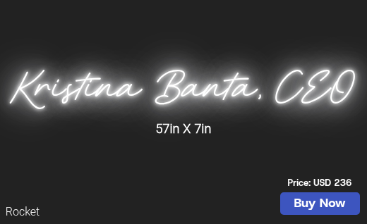 CUSTOM NEON SIGN FOR Kmbanta22