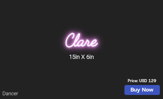 CUSTOM NEON SIGN FOR Cqlbrown