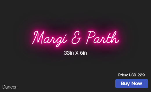 CUSTOM NEON SIGN FOR Margipatel958