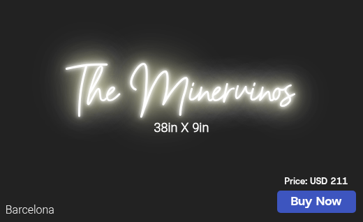 CUSTOM NEON SIGN FOR Cminervino1017