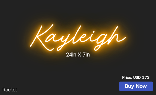 CUSTOM NEON SIGN FOR Nikkicoda