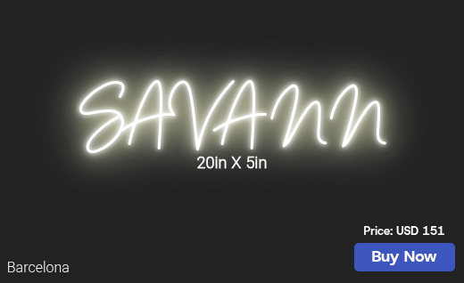 CUSTOM NEON SIGN FOR Bellexoxo143
