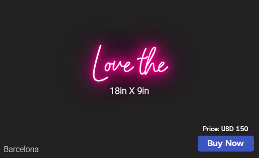 CUSTOM NEON SIGN FOR Sr71968