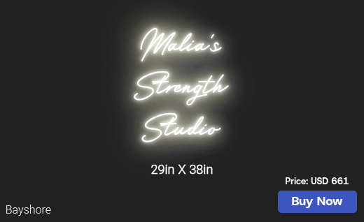 CUSTOM NEON SIGN FOR Mekelayaie