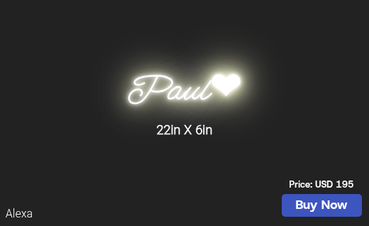 CUSTOM NEON SIGN FOR Jimshalkham