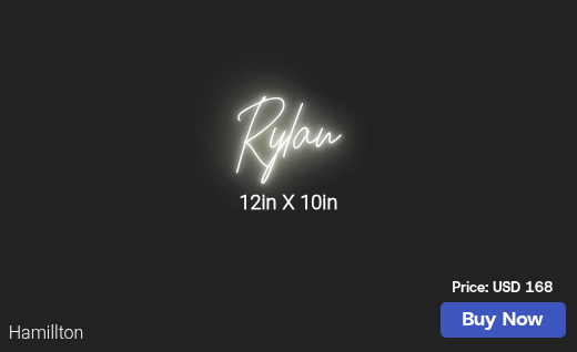 CUSTOM NEON SIGN FOR Rylanadams922