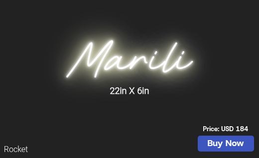 CUSTOM NEON SIGN FOR Mcapetillo84