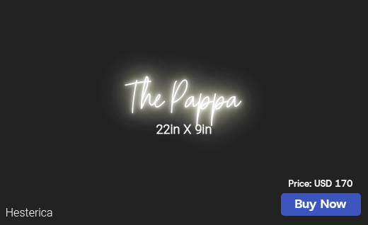 CUSTOM NEON SIGN FOR Mattpappa