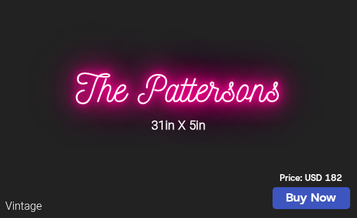 CUSTOM NEON SIGN FOR Ejbenson7