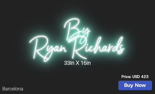 CUSTOM NEON SIGN FOR Ryanlrichards1