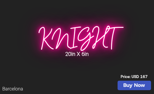 CUSTOM NEON SIGN FOR Timberknight62