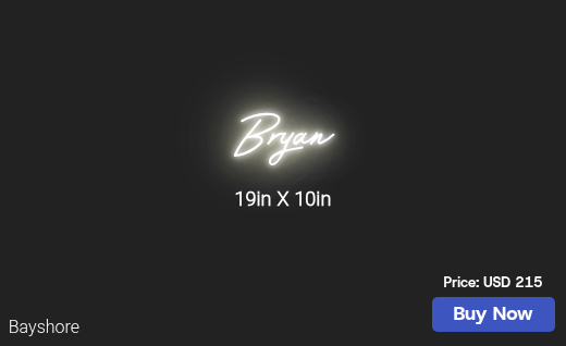 CUSTOM NEON SIGN FOR Perezarlean