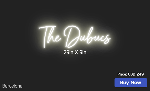 CUSTOM NEON SIGN FOR Kmdevillier