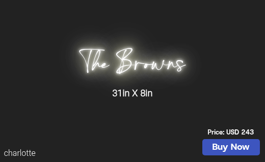 CUSTOM NEON SIGN FOR Breezy3127