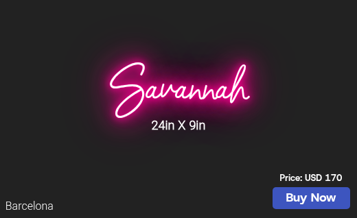 CUSTOM NEON SIGN FOR Robin Caldwell