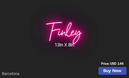 CUSTOM NEON SIGN FOR Kacysedlak