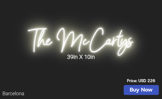 CUSTOM NEON SIGN FOR Brittanyjohnson192