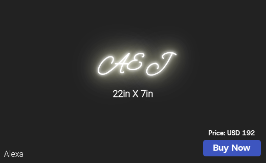 CUSTOM NEON SIGN FOR Jchairess21