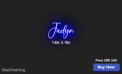 CUSTOM NEON SIGN FOR Katiedannheim