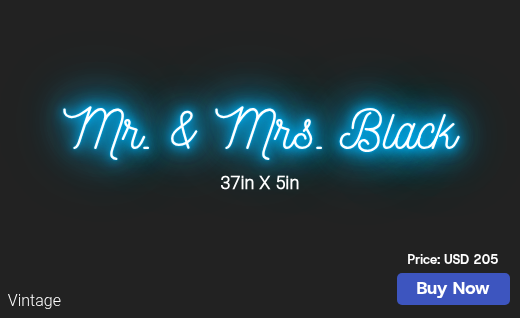 CUSTOM NEON SIGN FOR Marisa Berriosstrader