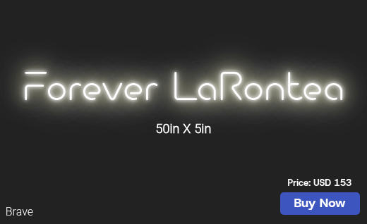 CUSTOM NEON SIGN FOR Larontea