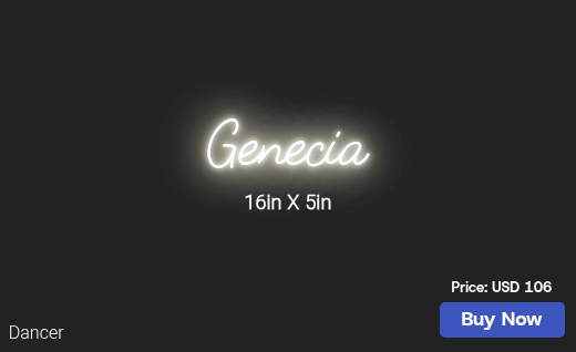 CUSTOM NEON SIGN FOR Nosha1213