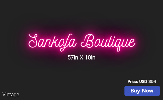 CUSTOM NEON SIGN FOR Designer6