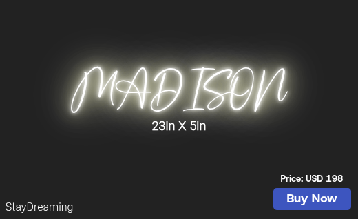 CUSTOM NEON SIGN FOR Vdavismino