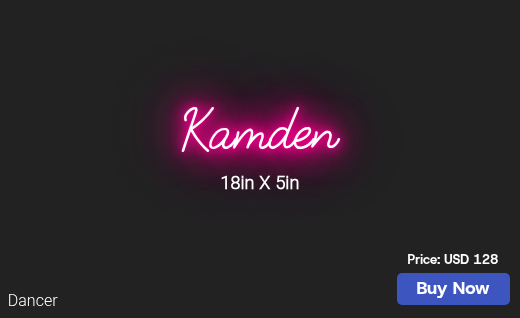 CUSTOM NEON SIGN FOR Ckhoward1016
