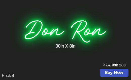 CUSTOM NEON SIGN FOR Rsdbrown28