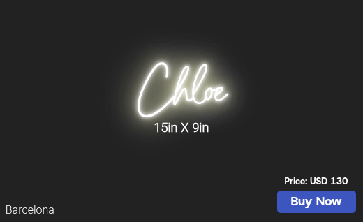 CUSTOM NEON SIGN FOR Piinkluc
