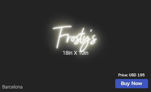 CUSTOM NEON SIGN FOR Frostymom65