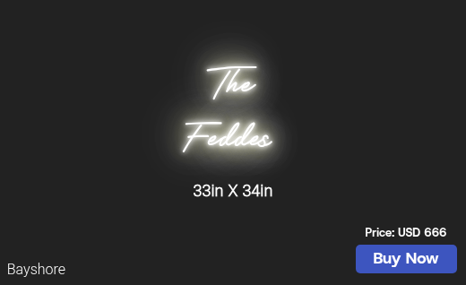 CUSTOM NEON SIGN FOR Feddelady5