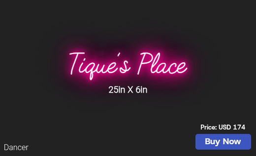 CUSTOM NEON SIGN FOR Mperry639